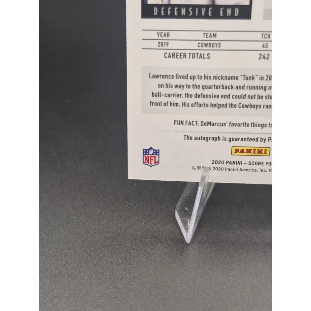 2020 Score Demarcus Lawrence #170 Gold Zone Autograph /50 (AU) Dallas Cowboys